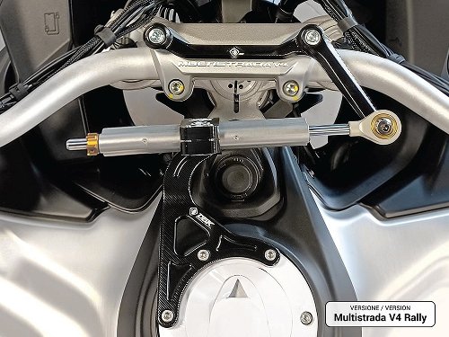 Ducabike Haltersatz Lenkungsdämpfer, schwarz- Multistrada V4