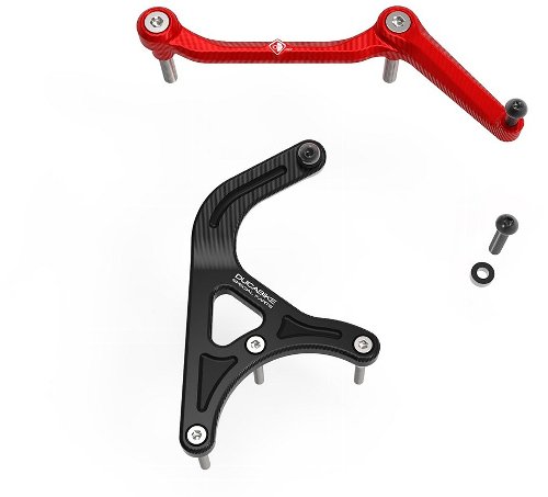 Ducabike holder set steering damper, red - Multistrada V4