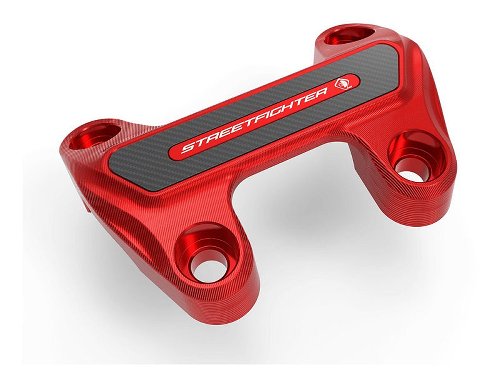 Ducabike Handlebar clamp, red - Ducati Streetfighter V2/V4