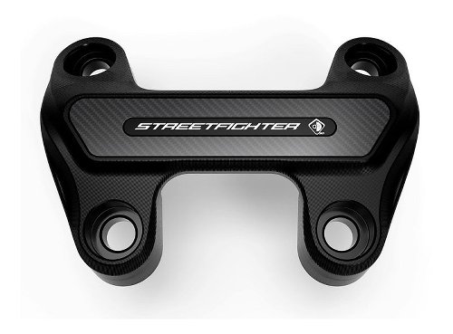 Ducabike Handlebar clamp, black - Ducati Streetfighter V2/V4