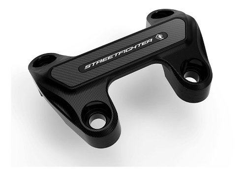 Ducabike Handlebar clamp, black - Ducati Streetfighter V2/V4