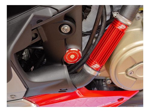 Ducabike Rahmenstopfen unten, rot - Ducati Panigale V4 /