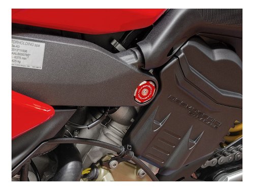 Ducabike Rahmenstopfen unten, rot - Ducati Panigale V4 /