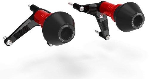 Ducabike protections de cadre, noir/rouge - Ducati Panigale