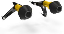 Ducabike frame protections, black/gold - Ducati Panigale V4