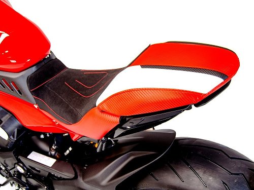 Ducabike coprisella comfort Diavel V4, nero - rosso - bianco