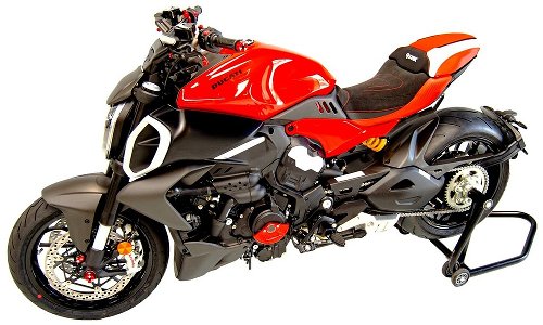 Ducabike coprisella comfort Diavel V4, nero - rosso - bianco