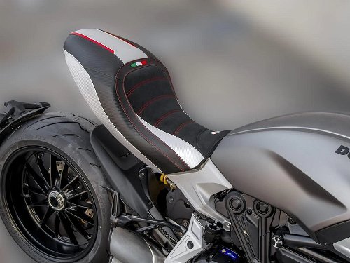 Ducabike coprisella comfort Diavel 1260, nero - rosso