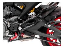 Ducabike footrest system adjustable, black-gold - Ducati