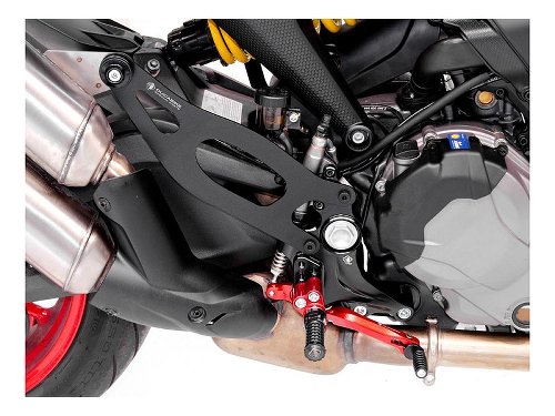 Ducabike sistema de reposapiés ajustable, negro-oro - Ducati