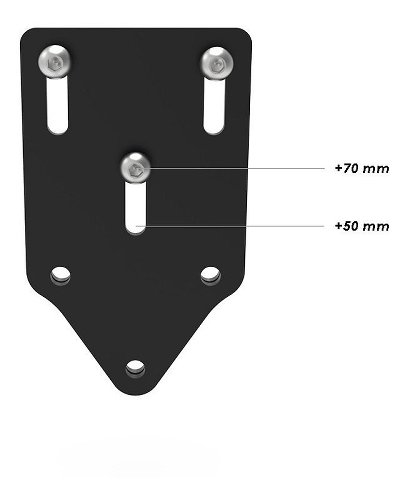 Soporte de matrícula ajustable Ducabike DesertX