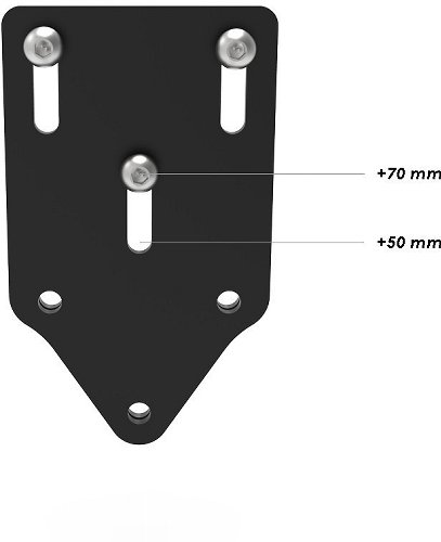 Ducabike adjustable license plate holder DesertX