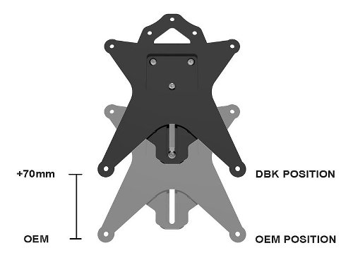 Soporte de matrícula ajustable Ducabike Diavel V4