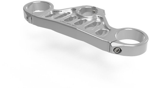 Ducabike upper steering plate gp edition V4, silver