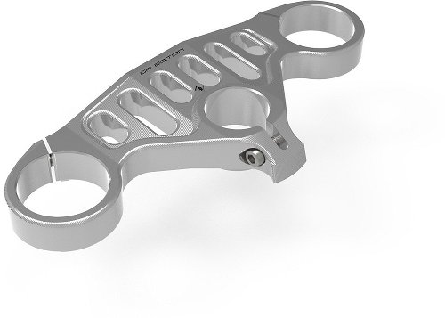 Ducabike upper steering plate gp edition V4, silver