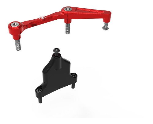 Ducabike kit mount steering damper, red