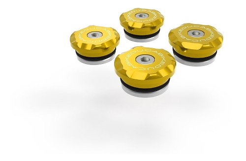 Kit Ducabike tapones cuadro DesertX, oro