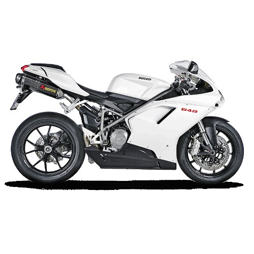 Akrapovic Auspuffsatz Slip-On Line, Carbon - Ducati 848,