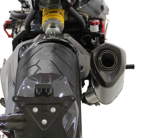 Akrapovic Silencer slip-on line, titanium black, with