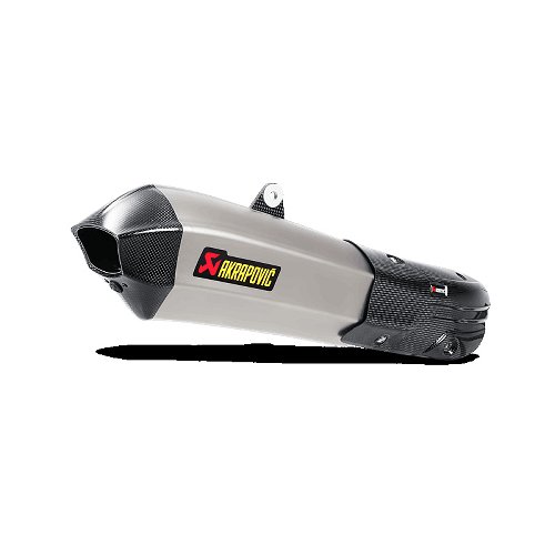 Akrapovic Silencer slip-on line titanium with homologation -