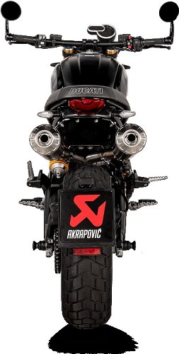 Akrapovic Silencer kit Slip-On Line titanium, Euro5 - Ducati