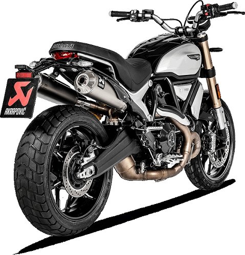 Akrapovic Silencer kit Slip-On Line, titanium, with EG-ABE -