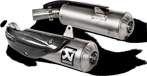 Akrapovic Silencer kit Slip-On Line, titanium, with EG-ABE -