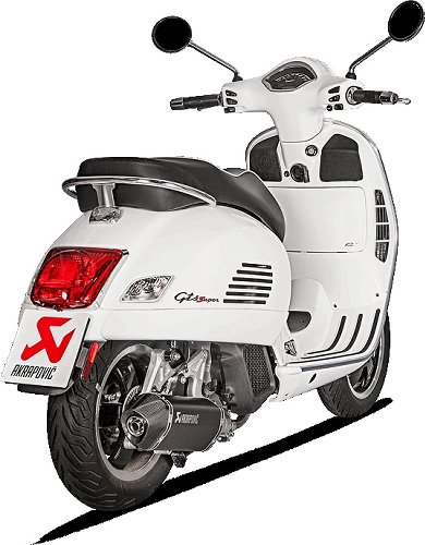 Akrapovic Auspuff Slip-On Line, VA schwarz, Euro5 - Vespa