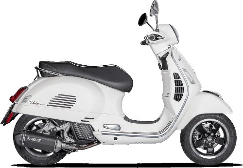 Akrapovic Auspuff Slip-On Line, VA schwarz, Euro5 - Vespa