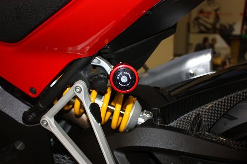 CNC Racing Shock absorber pivot adjustment, red - Ducati /