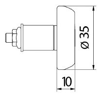 CNC Racing Embouts de guidon, extralight, rouge