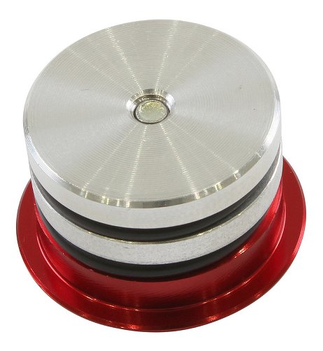 CNC Racing Tapón tuerca rueda frontal derecho, 1 piz., rojo