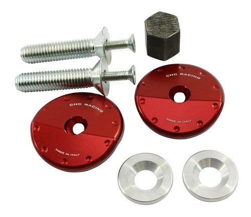 CNC Racing Ducati Kit tapones MTS 1200 rojo