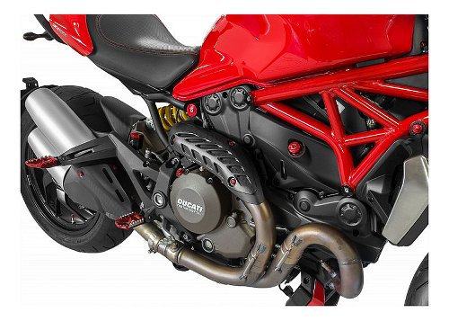 CNC Racing Tappi telaio, 6 pz., grigio titanio - Ducati