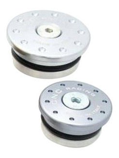 CNC Racing Tappi telaio, 6 pz., grigio titanio - Ducati
