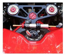 CNC Racing Lenkkopfmutter, rot - Ducati