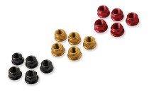 CNC Racing Rear sprocket/-flange nuts, M10x1.25, 5 pcs., red