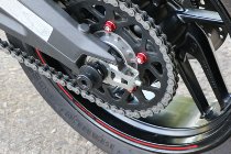 CNC Racing Rear sprocket/-flange nuts, M10x1.25, 5 pcs., red