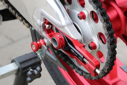 CNC Racing Rear sprocket/-flange nuts, M10x1.25, 5 pcs., red