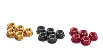 CNC Racing Rear sprocket/-flange nuts, M10x1.25, 5 pcs., red