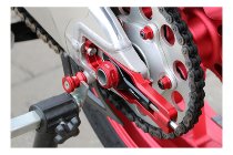 CNC Racing Rear sprocket/-flange nuts, M10x1.25, 5 pcs., red