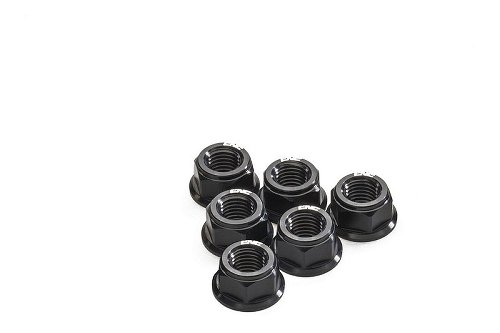 CNC Racing Kit tuercas brida rueda dentada, M10x1.0, 5 pzs.,