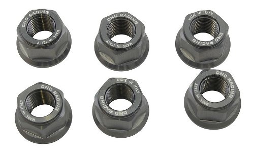 CNC Racing Mutternset Kettenradflansch, M10x1.0, 5 stk.,