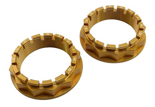 CNC Racing Kit de tuercas de rueda trasera, oro - Ducati
