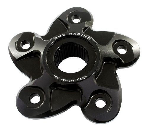 CNC Racing Rear sprocket flange, 5 holes, black - Ducati