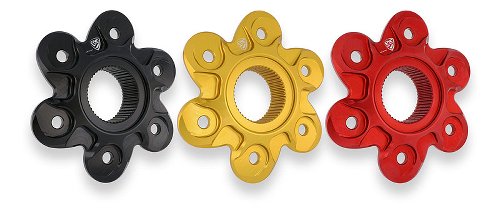 CNC Racing Rear sprocket flange, 6 holes, black - Ducati