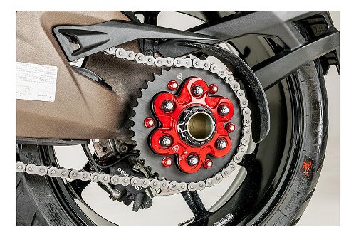 CNC Racing Rear sprocket flange, 6 holes, black - Ducati
