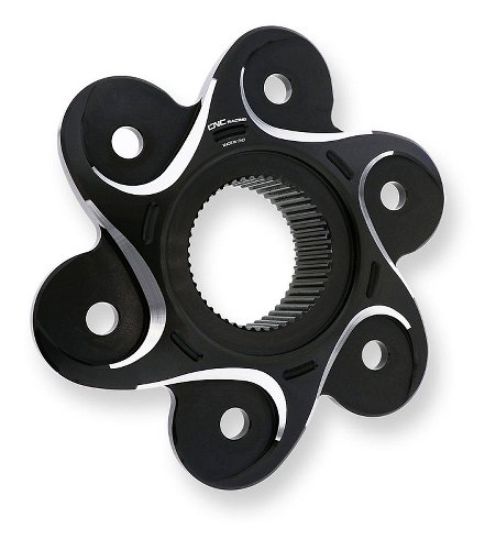 CNC Racing Rear sprocket flange, 6 holes, Bicolor,