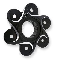CNC Racing Rear sprocket flange, 6 holes, Bicolor,