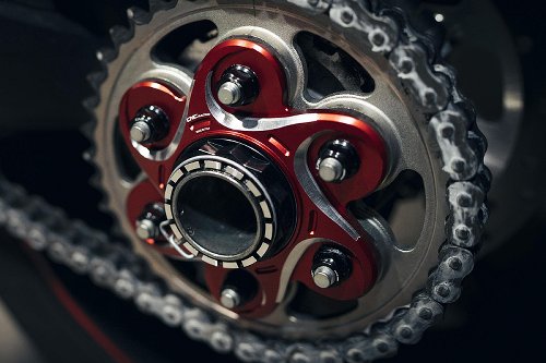 CNC Racing Rear sprocket flange, 6 holes, Bicolor,